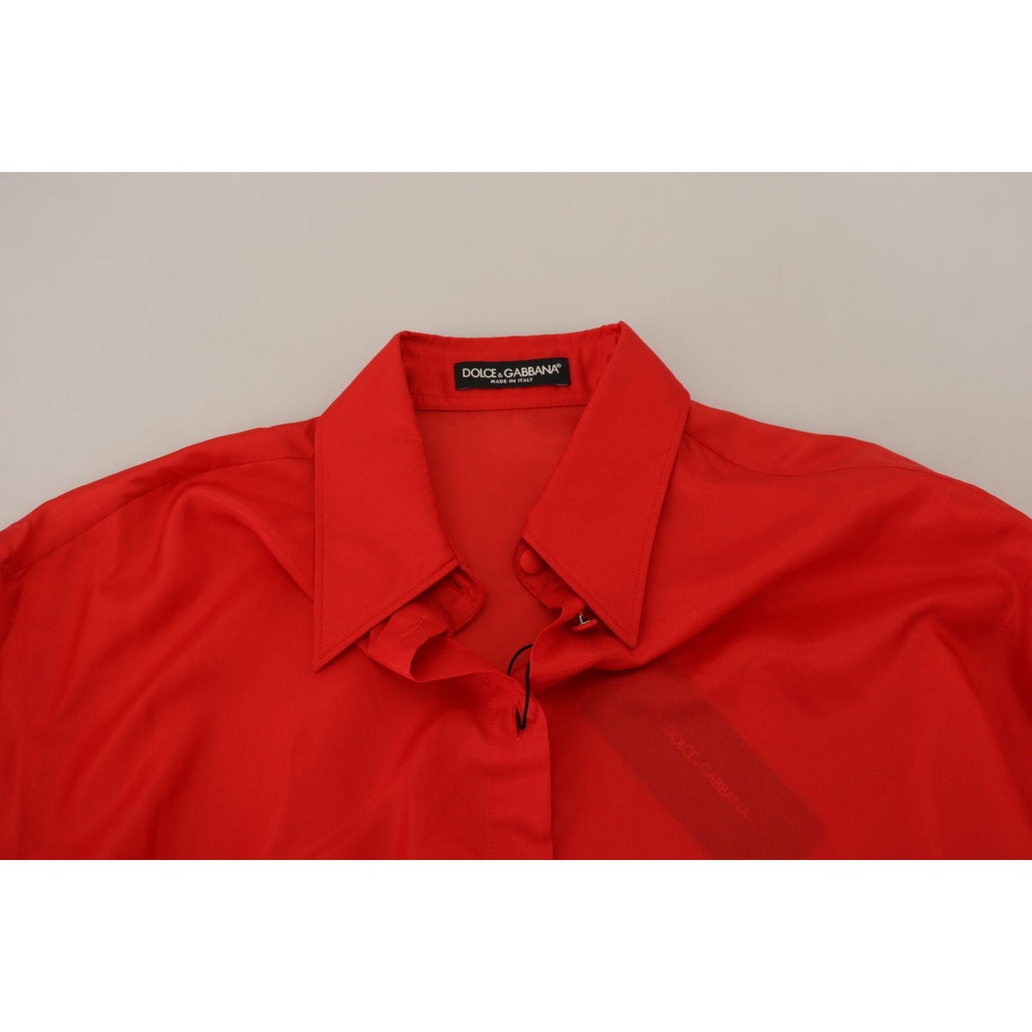 Dolce & Gabbana Elegant Silk Collared Long Sleeve Polo Top Dolce & Gabbana