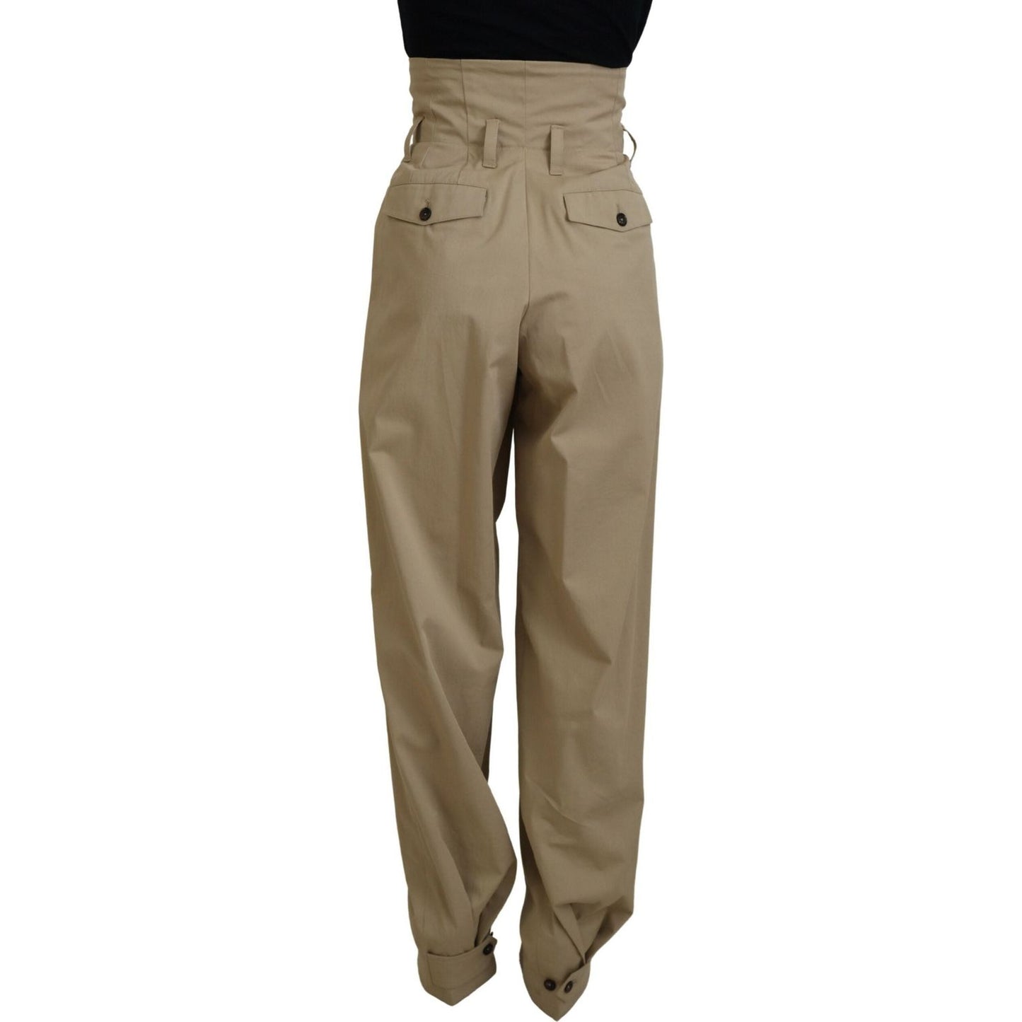 Dolce & Gabbana Elegant High Waist Tapered Trousers Dolce & Gabbana