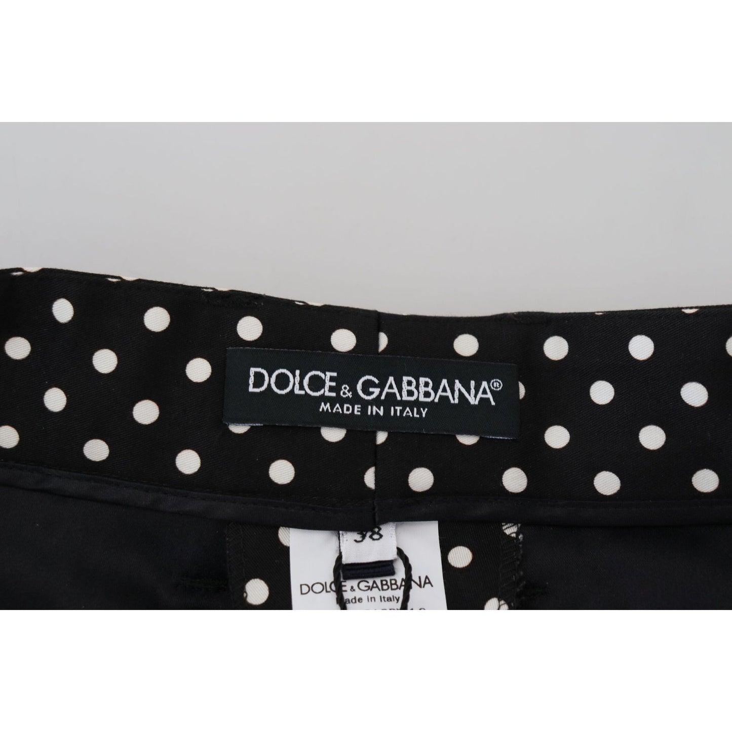 Dolce & Gabbana Elegant High-Waist Polka Dot Pants Dolce & Gabbana