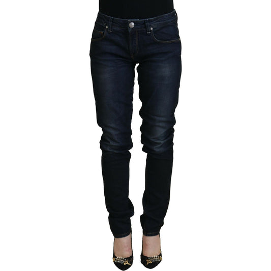 Acht Blue Cotton Skinny Low Waist Women Casual Denim Jeans 1728,67345645728,Acht,Blue,Clothing,Jeans & Pants - Women - Clothing,Jeans Denim - Clothing,Material: 98% Cotton 2% Elastane,New with tags,Skinny Jeans - Jeans Denim - Clothing,W26,Women,Women - C