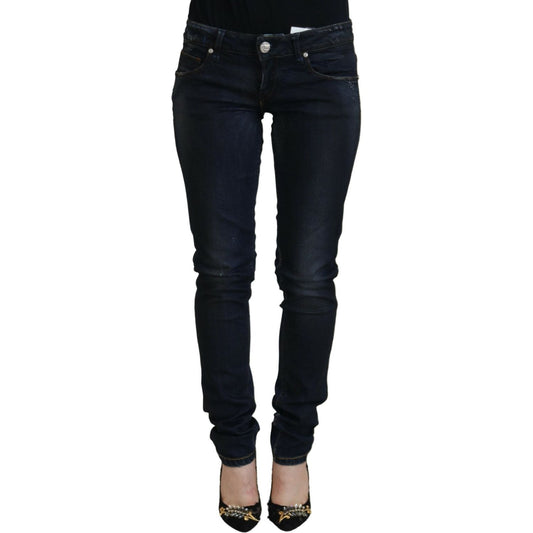 Acht Blue Cotton Low Waist Slim Fit Women Casual Jeans 1728,67345645728,Acht,Blue,Clothing,Jeans & Pants - Women - Clothing,Jeans Denim - Clothing,Material: 98% Cotton 2% Elastane,New with tags,Slim Fit Jeans - Jeans Denim - Clothing,W26,Women,Women - Clo