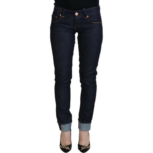 Acht Blue Cotton Low Waist Slim Fit Women Casual Jeans 1728,67345645728,Acht,Blue,Clothing,Jeans & Pants - Women - Clothing,Jeans Denim - Clothing,Material: 99% Cotton 1% Elastane,New with tags,Slim Fit Jeans - Jeans Denim - Clothing,W26,Women,Women - Clo
