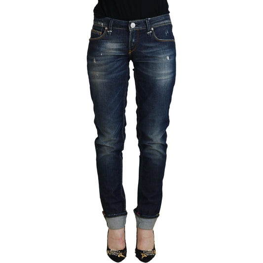 Acht Blue Cotton Slim Fit Women Casual Denim Jeans 1728,67345645728,Acht,Blue,Clothing,Jeans & Pants - Women - Clothing,Jeans Denim - Clothing,Material: 99% Cotton 1% Elastane,New with tags,Slim Fit Jeans - Jeans Denim - Clothing,W26,Women,Women - Clothin