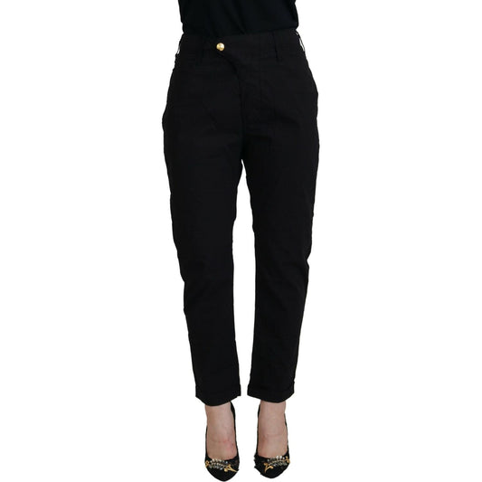 CYCLE Black Cotton Baggy High Waist Women Pants 1728,67345645728,Black,Casual Pants - Pants - Clothing,Clothing,CYCLE,Dress Pants - Pants - Clothing,Jeans & Pants - Women - Clothing,Material: 100% Cotton,New with tags,Pants - Clothing,W28,Women,Women - Cl