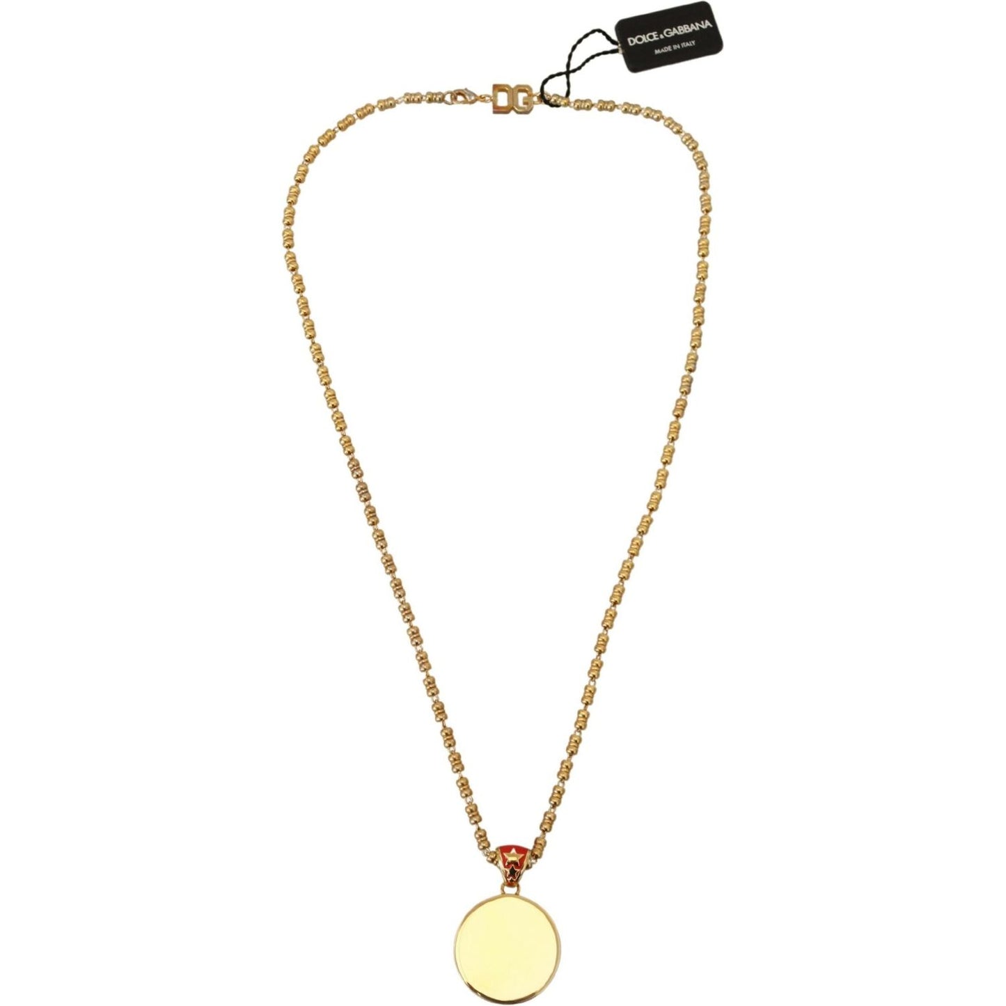 Dolce & Gabbana Elegant Gold Charm Chain Necklace Dolce & Gabbana