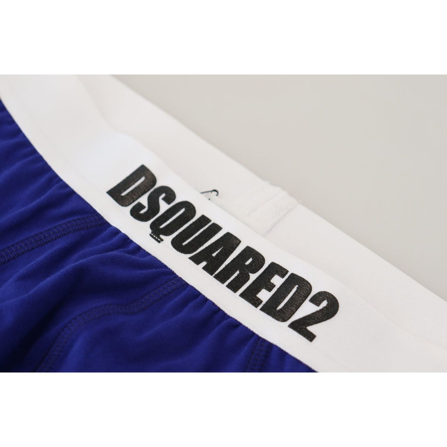 Dsquared² Chic Blue & White Cotton Blend Briefs Dsquared²