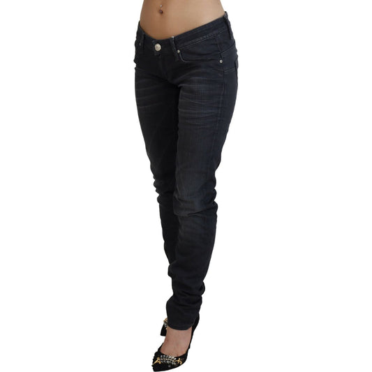 Acht Sleek Black Washed Slim Fit Denim Acht