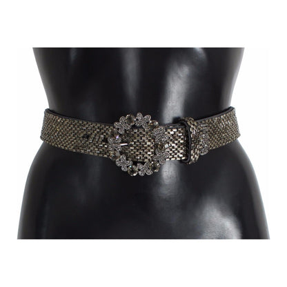 Dolce & Gabbana Multicolor Wide Crystal Buckle Sequined Belt 1728,65 cm / 26 Inches,67345645728,Accessories,Belts - Accessories,Belts - Women - Accessories,crystals,Dolce & Gabbana,High-Waist Belts - Belts - Accessories,Material: 100% Viscose,Multicolor,N