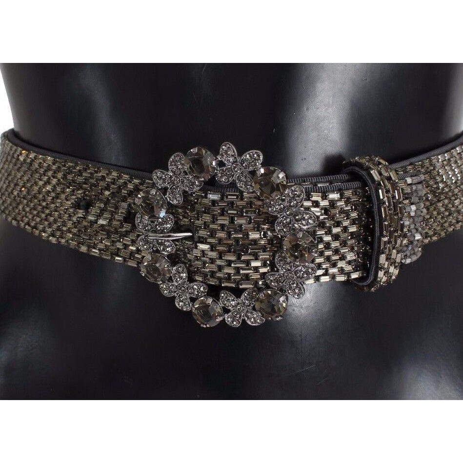 Dolce & Gabbana Multicolor Wide Crystal Buckle Sequined Belt 1728,65 cm / 26 Inches,67345645728,Accessories,Belts - Accessories,Belts - Women - Accessories,crystals,Dolce & Gabbana,High-Waist Belts - Belts - Accessories,Material: 100% Viscose,Multicolor,N