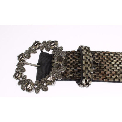 Dolce & Gabbana Multicolor Wide Crystal Buckle Sequined Belt 1728,65 cm / 26 Inches,67345645728,Accessories,Belts - Accessories,Belts - Women - Accessories,crystals,Dolce & Gabbana,High-Waist Belts - Belts - Accessories,Material: 100% Viscose,Multicolor,N