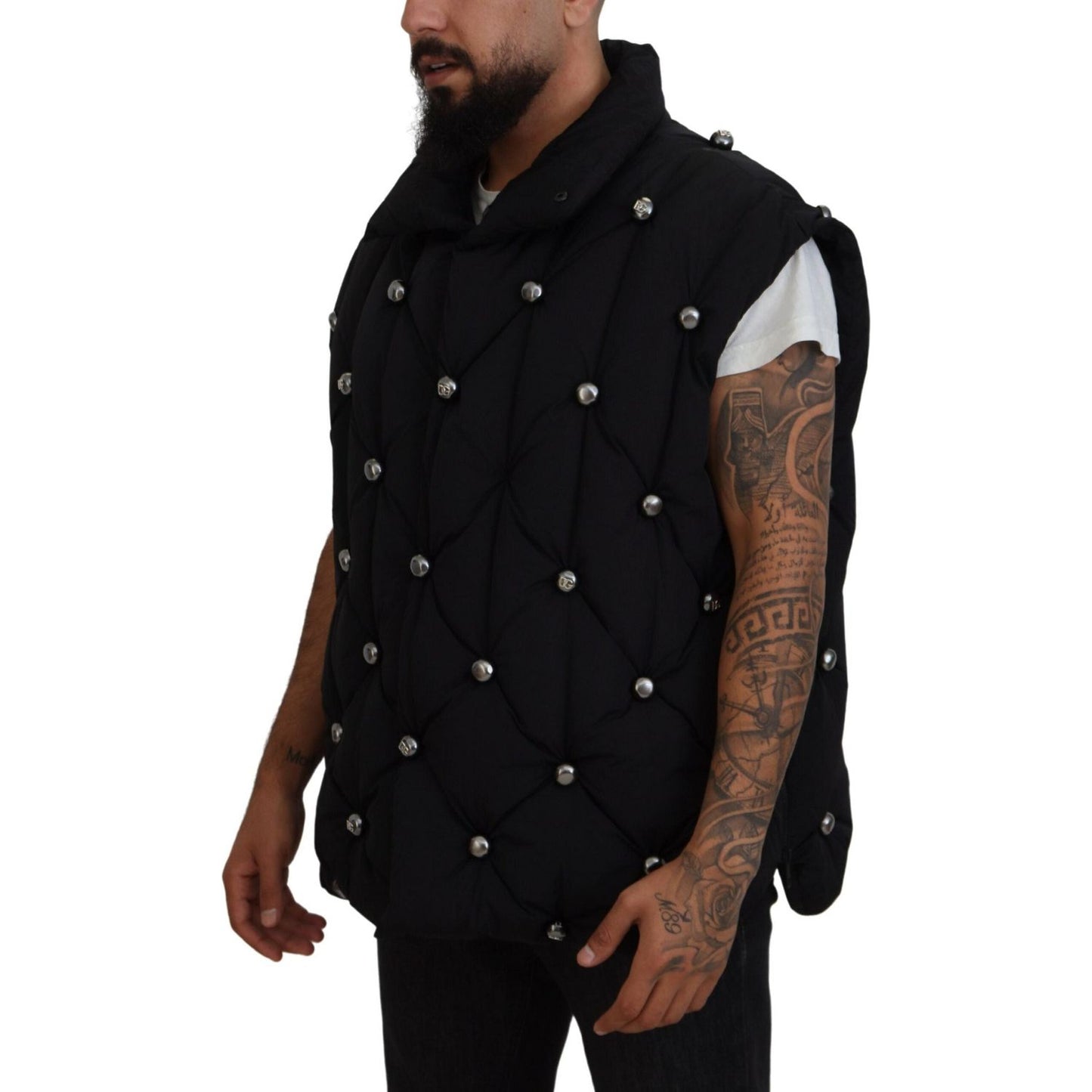 Dolce & Gabbana Elegant Black Sleeveless Vest Jacket Dolce & Gabbana