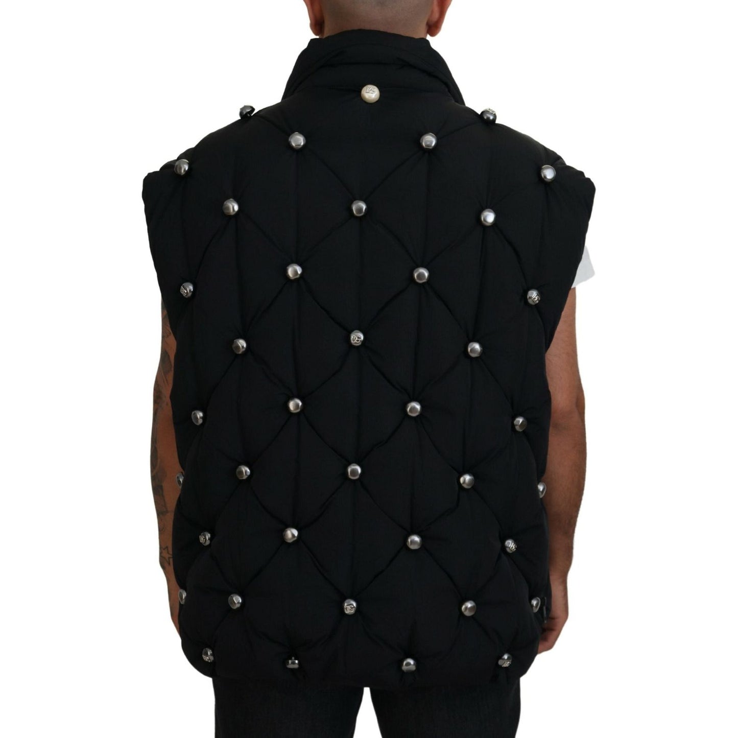 Dolce & Gabbana Elegant Black Sleeveless Vest Jacket Dolce & Gabbana