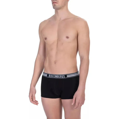 Bikkembergs Black Cotton Men's Trunk Pack 1728,67345744032,Bikkembergs,Black,Boxers - Underwear - Clothing,Clothing,Men,Men - Clothing,New with tags,S,Underwear - Clothing,Underwear - Men - Clothing