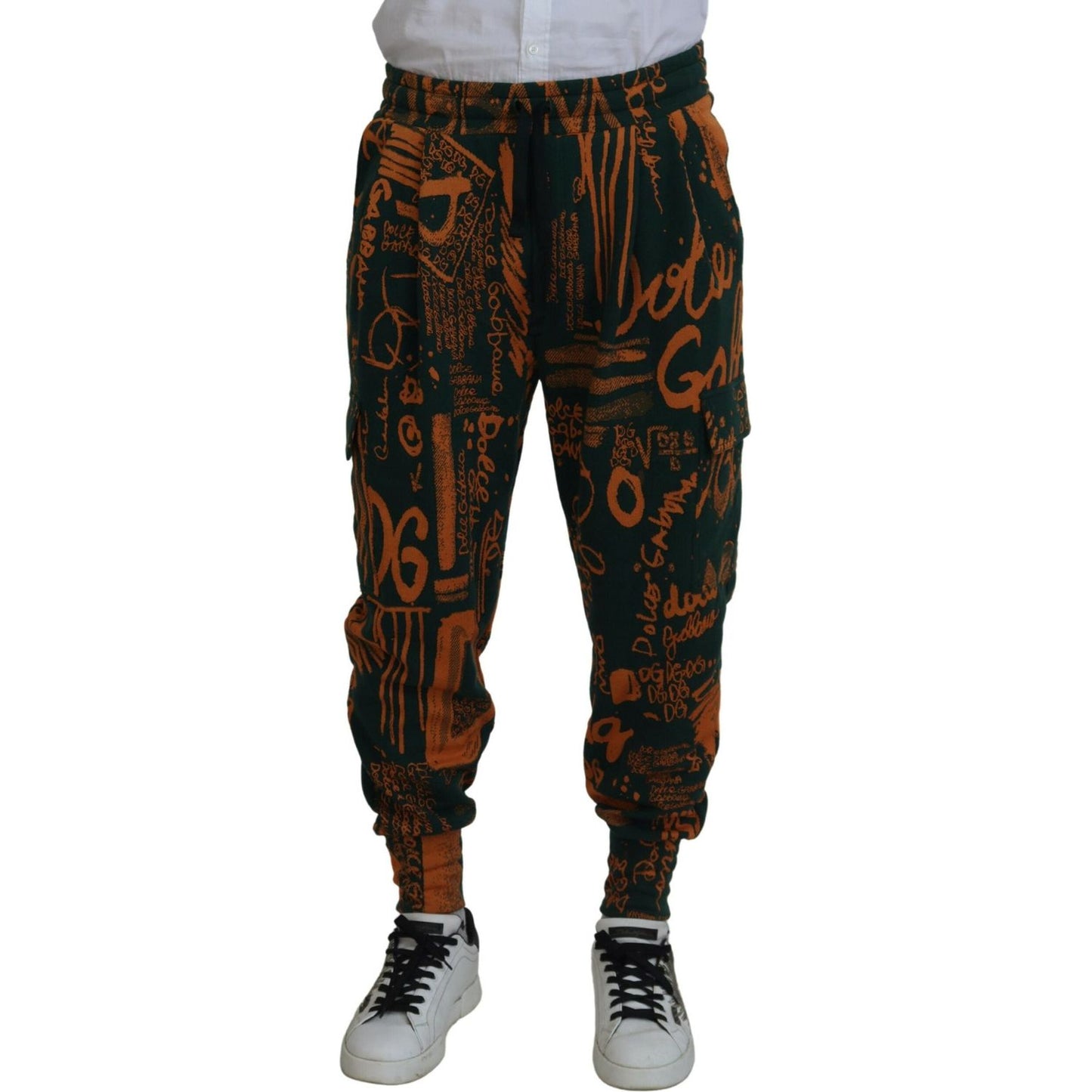 Dolce & Gabbana Multicolor Silk Blend Jogger Cargo Pants Dolce & Gabbana