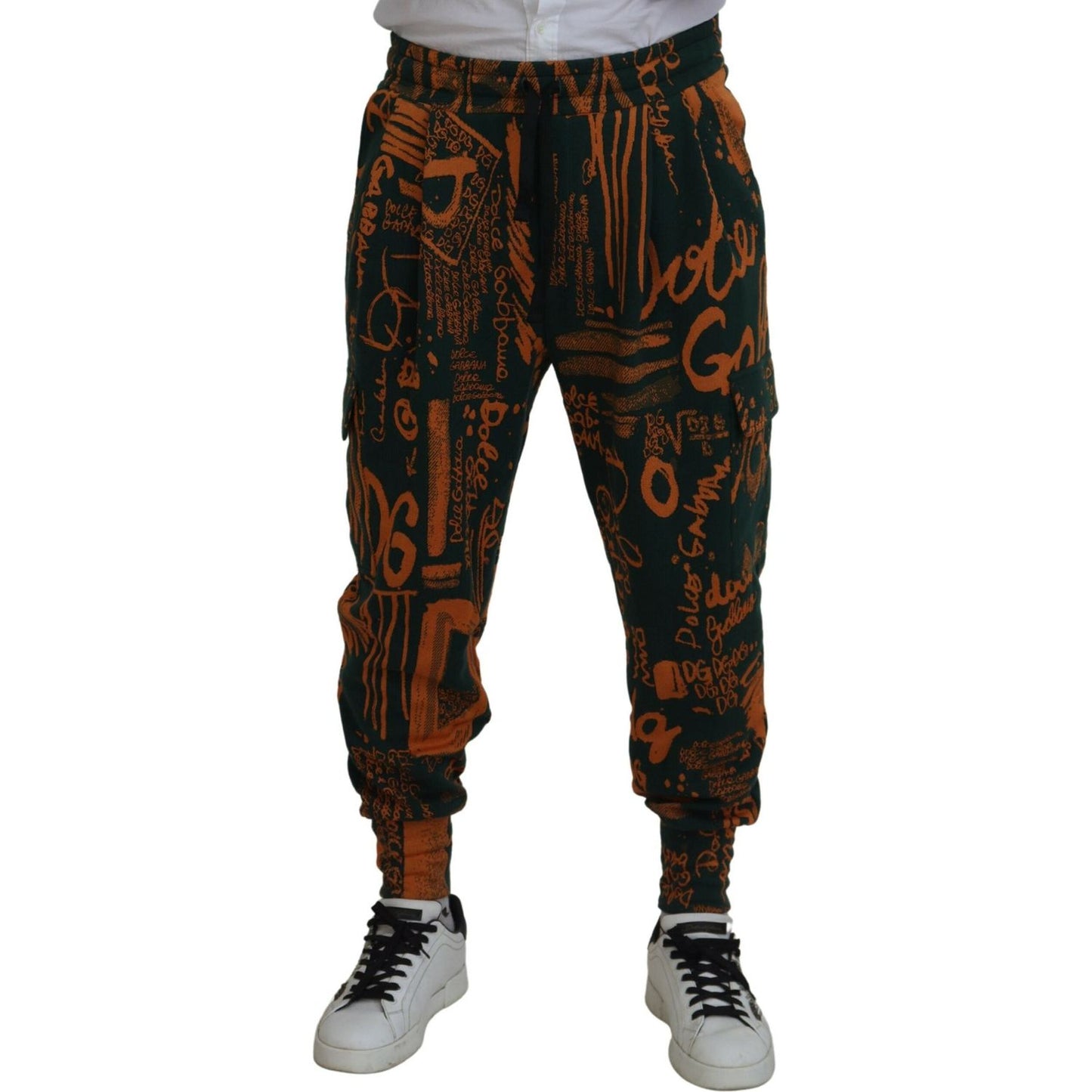 Dolce & Gabbana Multicolor Silk Blend Jogger Cargo Pants Dolce & Gabbana