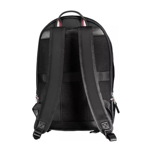 Tommy Hilfiger Black Polyethylene Men Backpack Tommy Hilfiger