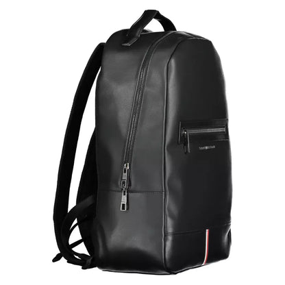 Tommy Hilfiger Black Polyethylene Men Backpack Tommy Hilfiger