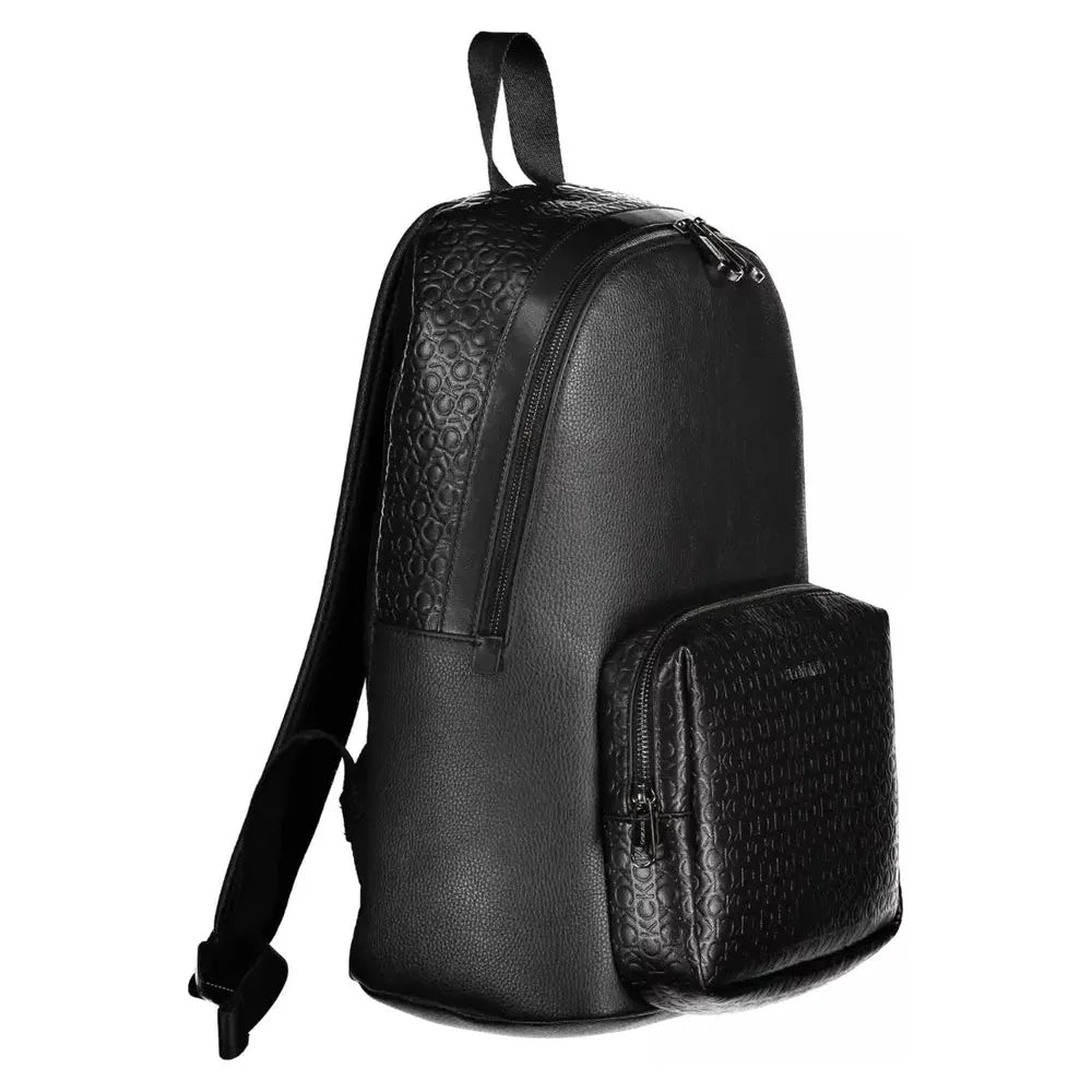 Calvin Klein Black Polyester Men Backpack Calvin Klein