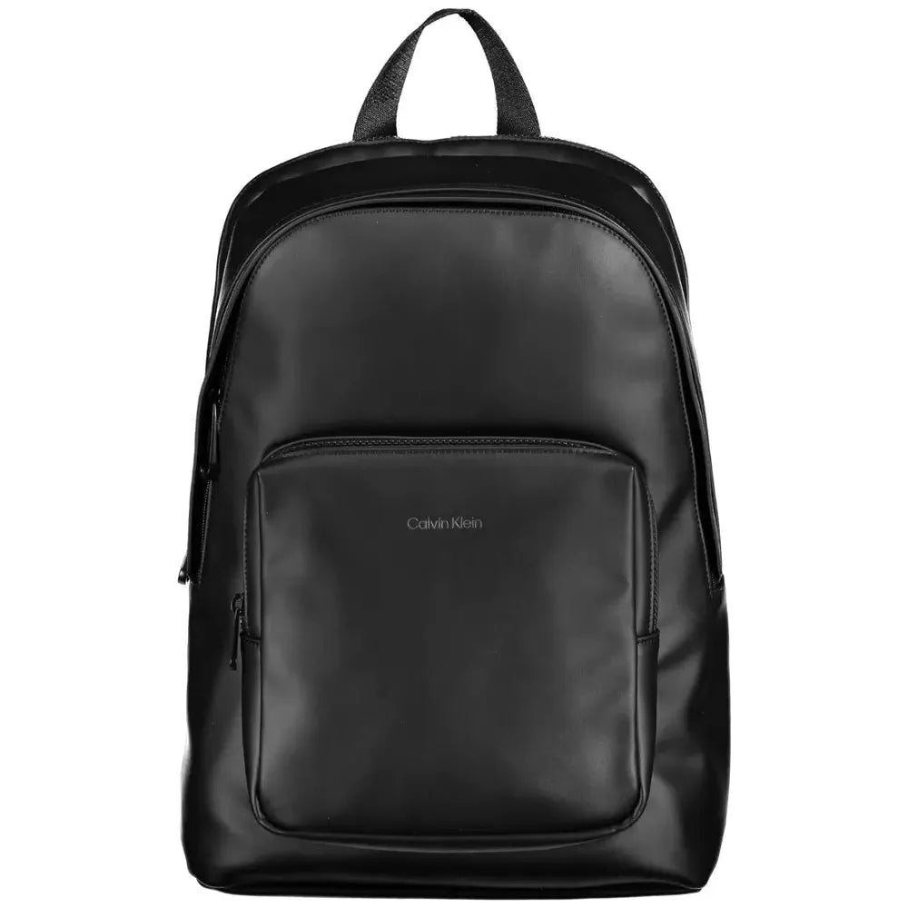 Calvin Klein Black Polyester Men Backpack Calvin Klein