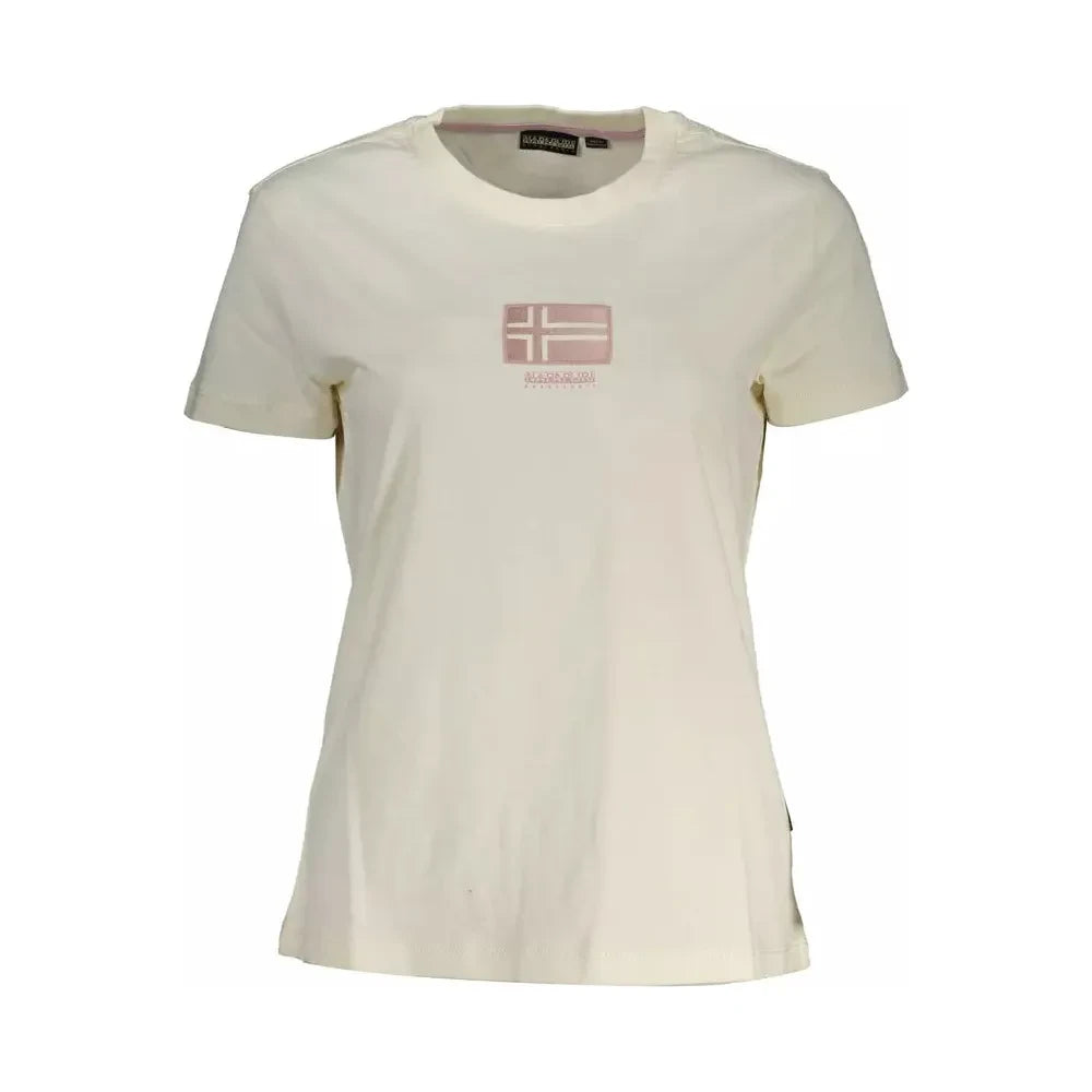 Napapijri White Cotton Women T-Shirt Napapijri