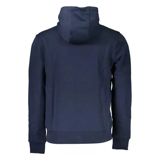 Cavalli Class Blue Cotton Men Sweater Cavalli Class