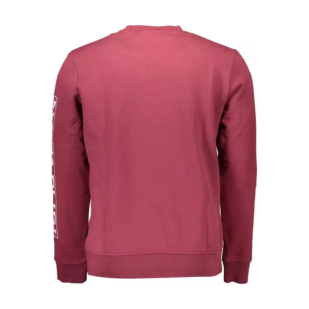 Napapijri Red Cotton Men Sweater Napapijri