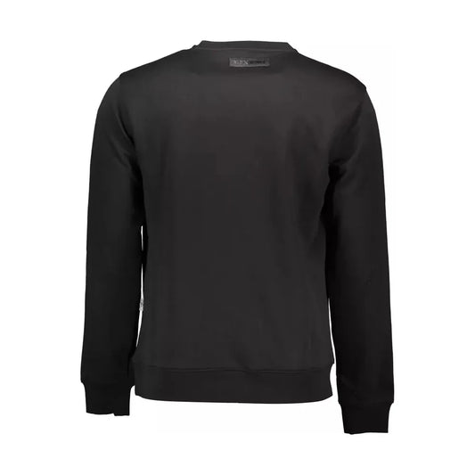 Plein Sport Black Cotton Men Sweater Plein Sport