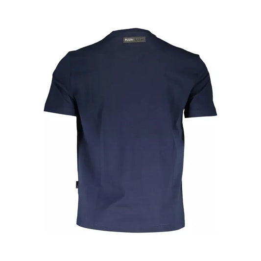 Plein Sport Blue Cotton Men T-Shirt Plein Sport