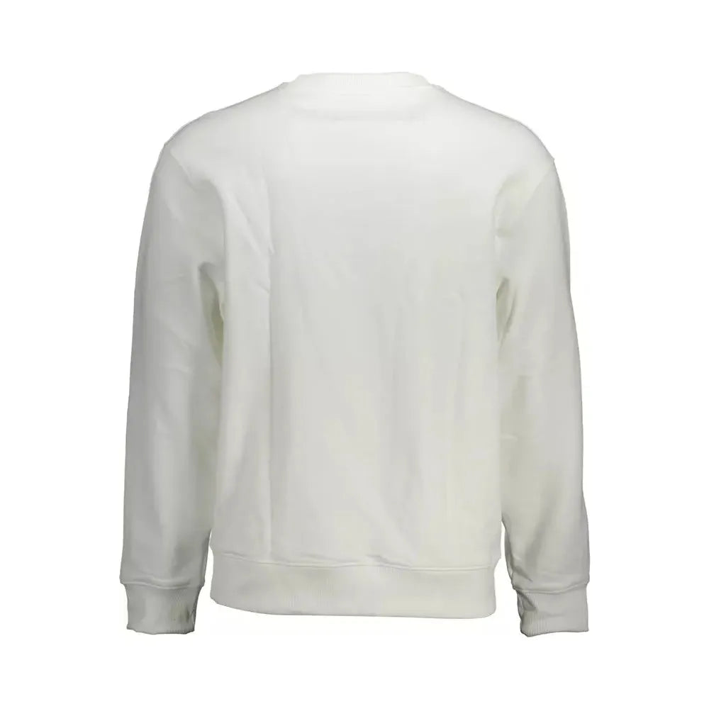 Calvin Klein White Cotton Men Sweater Calvin Klein