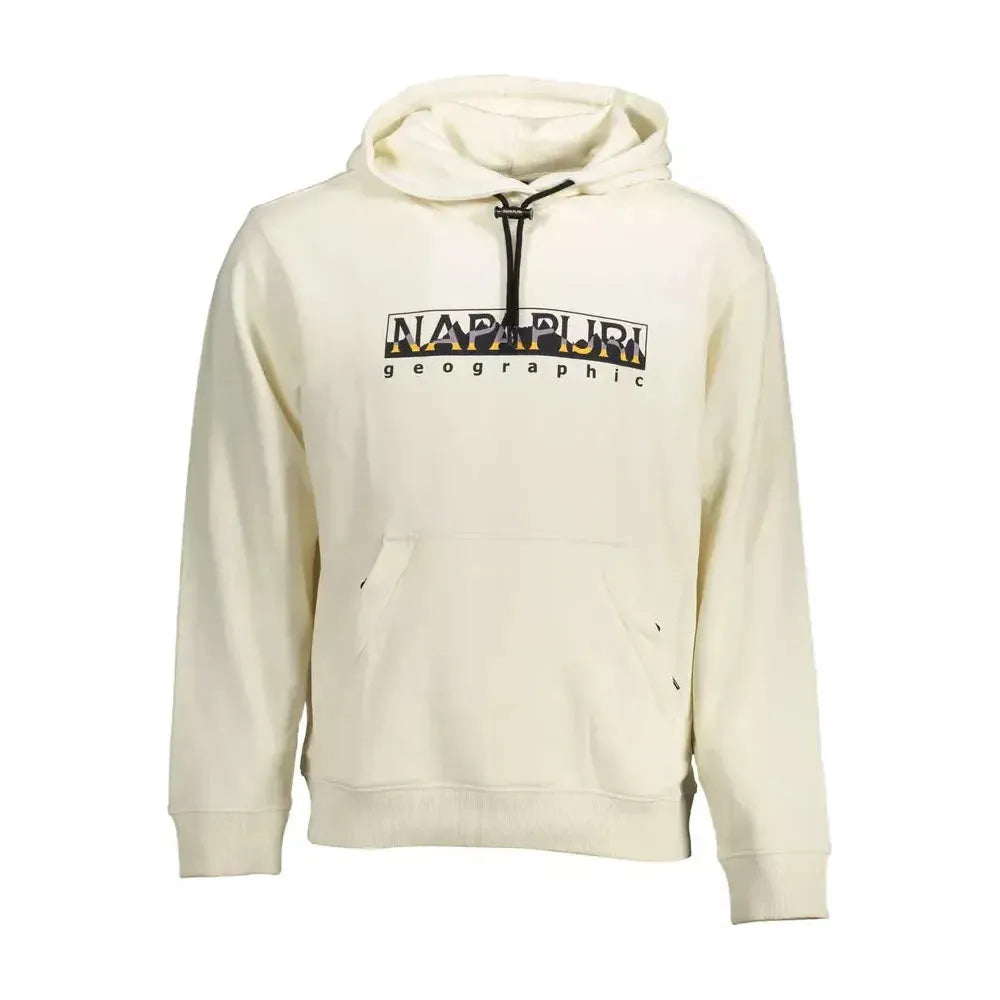 Napapijri White Cotton Men Sweater Napapijri