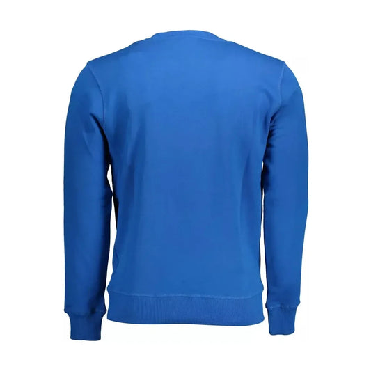 North Sails Blue Cotton Men Sweater North Sails