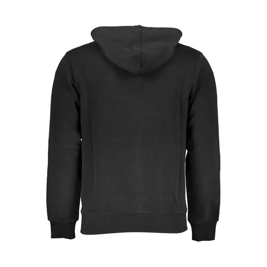 La Martina Black Cotton Men Sweater La Martina