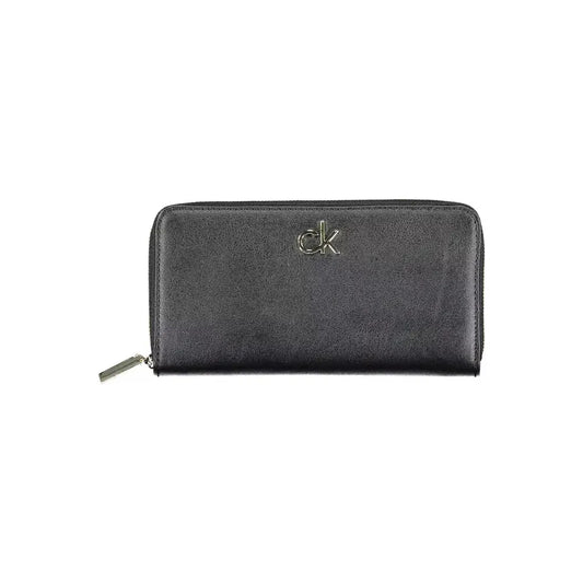 Calvin Klein Black Polyvinylchloride Women Wallet Calvin Klein