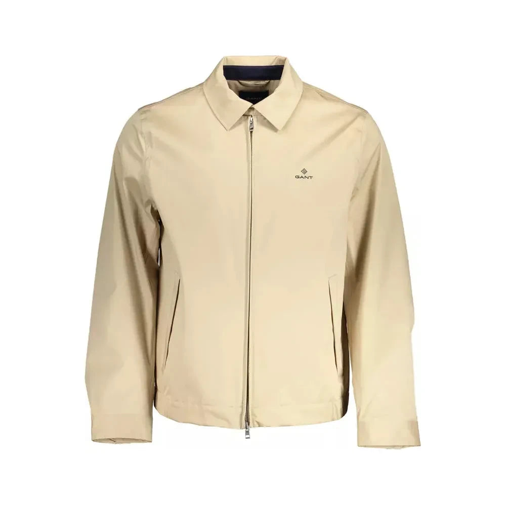 Gant Beige Cotton Men Jacket Gant