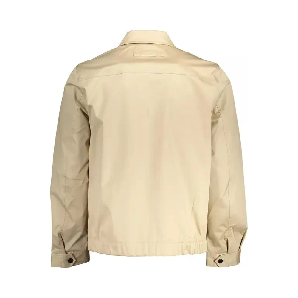 Gant Beige Cotton Men Jacket Gant