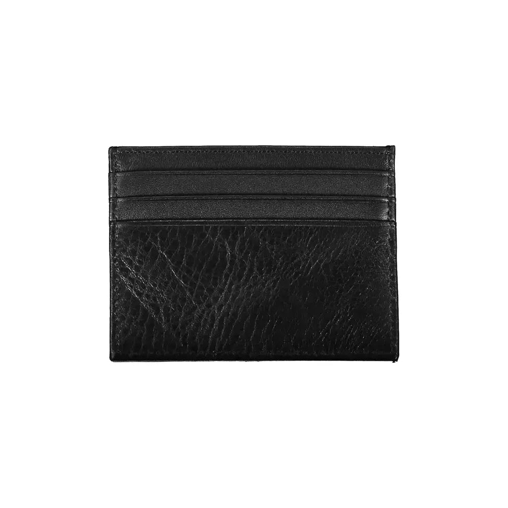 Tommy Hilfiger Black Leather Men Wallet Tommy Hilfiger