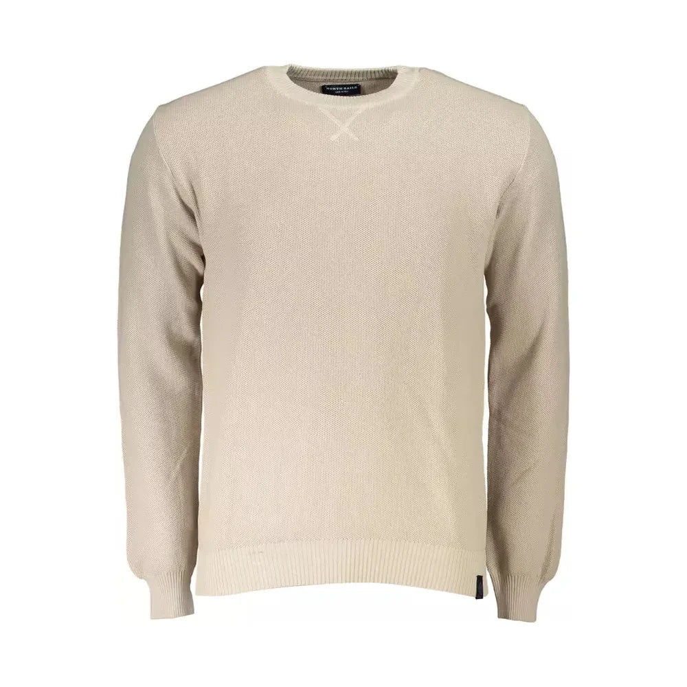 North Sails Beige Cotton Men Sweater North Sails