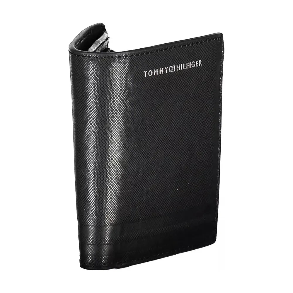 Tommy Hilfiger Black Leather Men Wallet Tommy Hilfiger