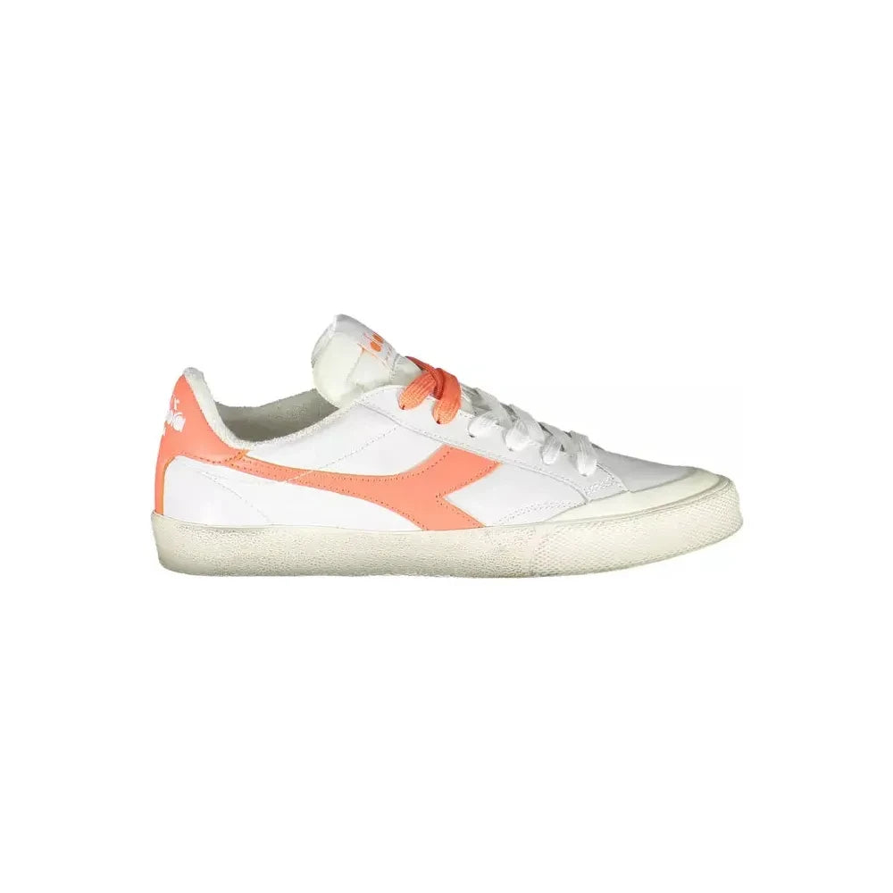 Diadora White Leather Women Sneaker Diadora