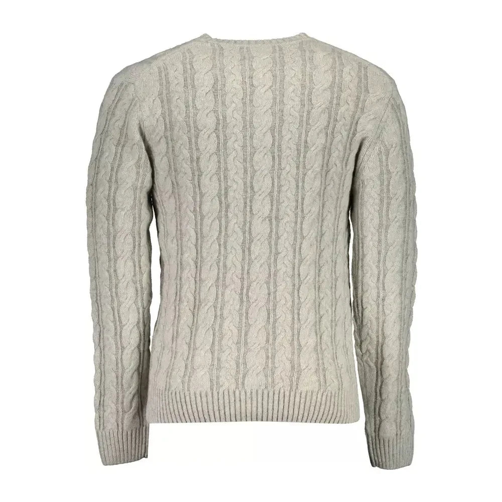 Gant Gray Wool Men Sweater Gant