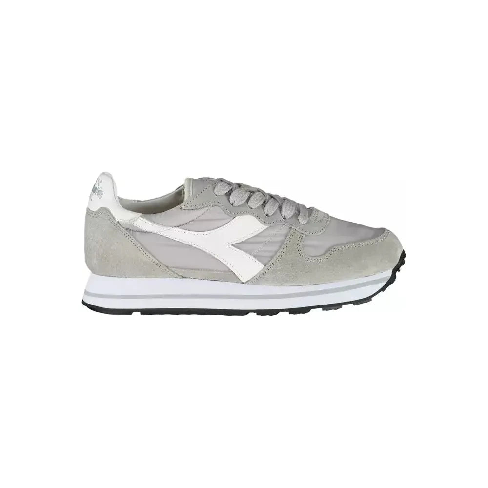 Diadora Gray Leather Women Sneaker Diadora