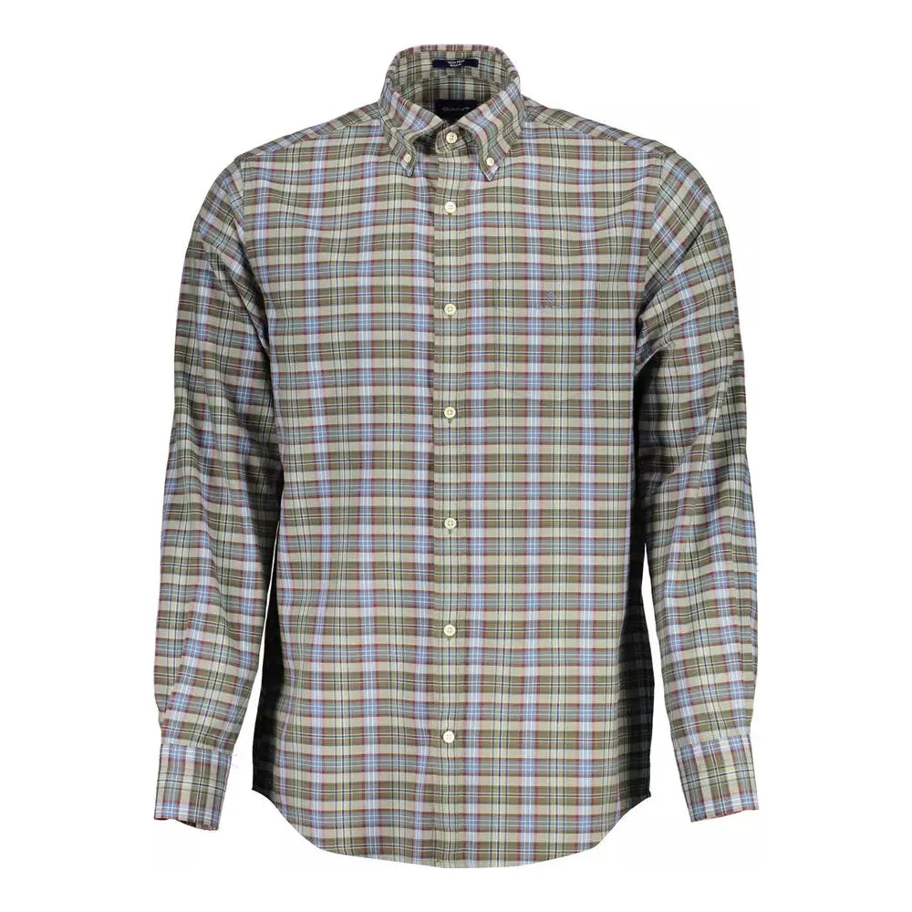 Gant Green Cotton Men Shirt Gant