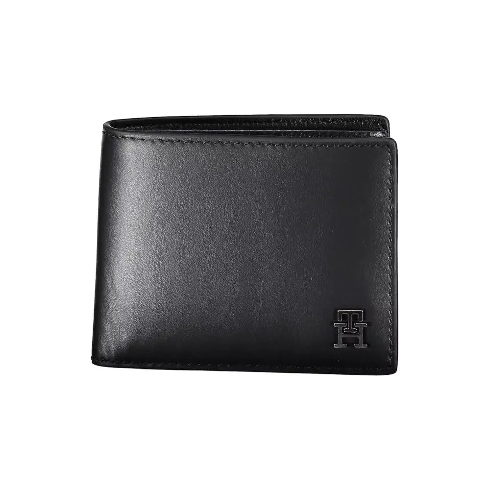 Tommy Hilfiger Black Leather Men Wallet Tommy Hilfiger