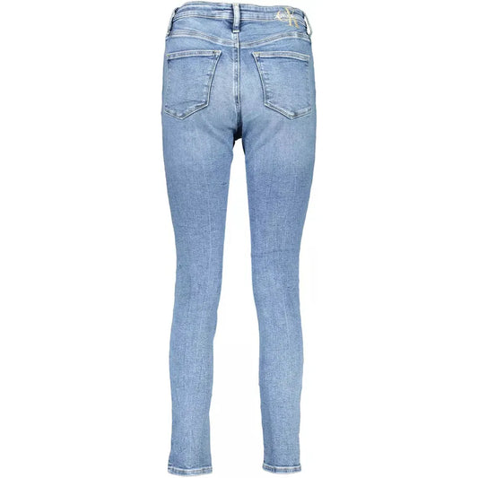 Calvin Klein Light Blue Cotton Women Jeans Calvin Klein