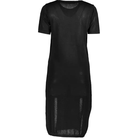 Cavalli Class Black Viscose Women Dress Cavalli Class