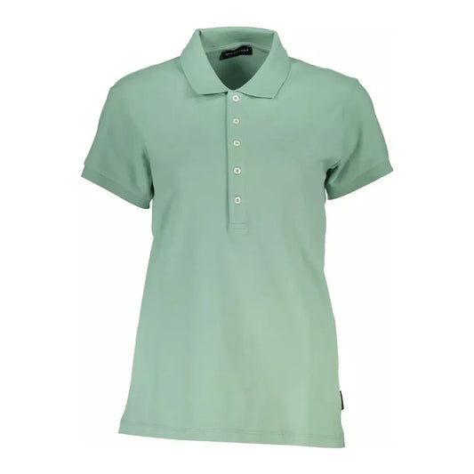 North Sails Green Cotton Women Polo Shirt North Sails