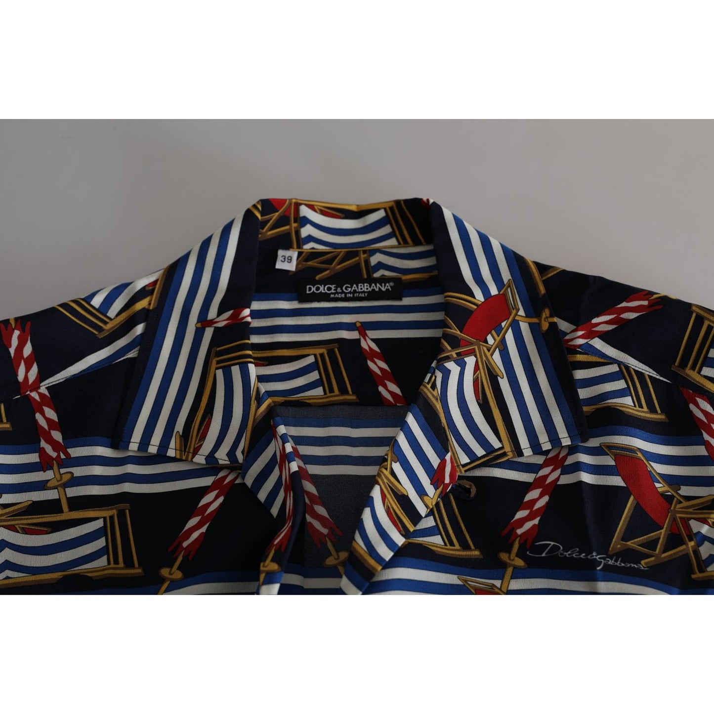 Dolce & Gabbana Elegant Multicolor Silk Casual Shirt Dolce & Gabbana