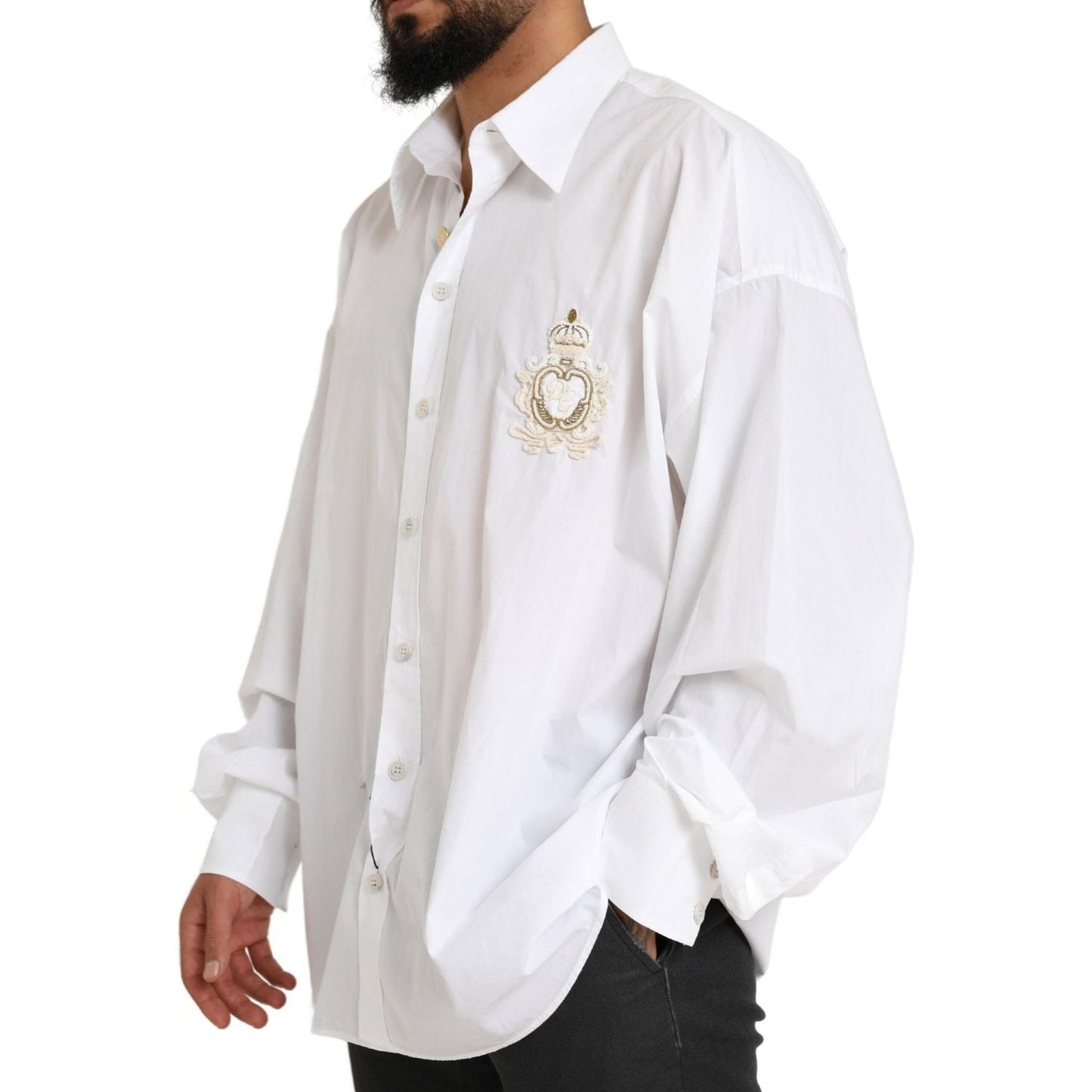 Dolce & Gabbana Elegant White Cotton Formal Shirt Dolce & Gabbana