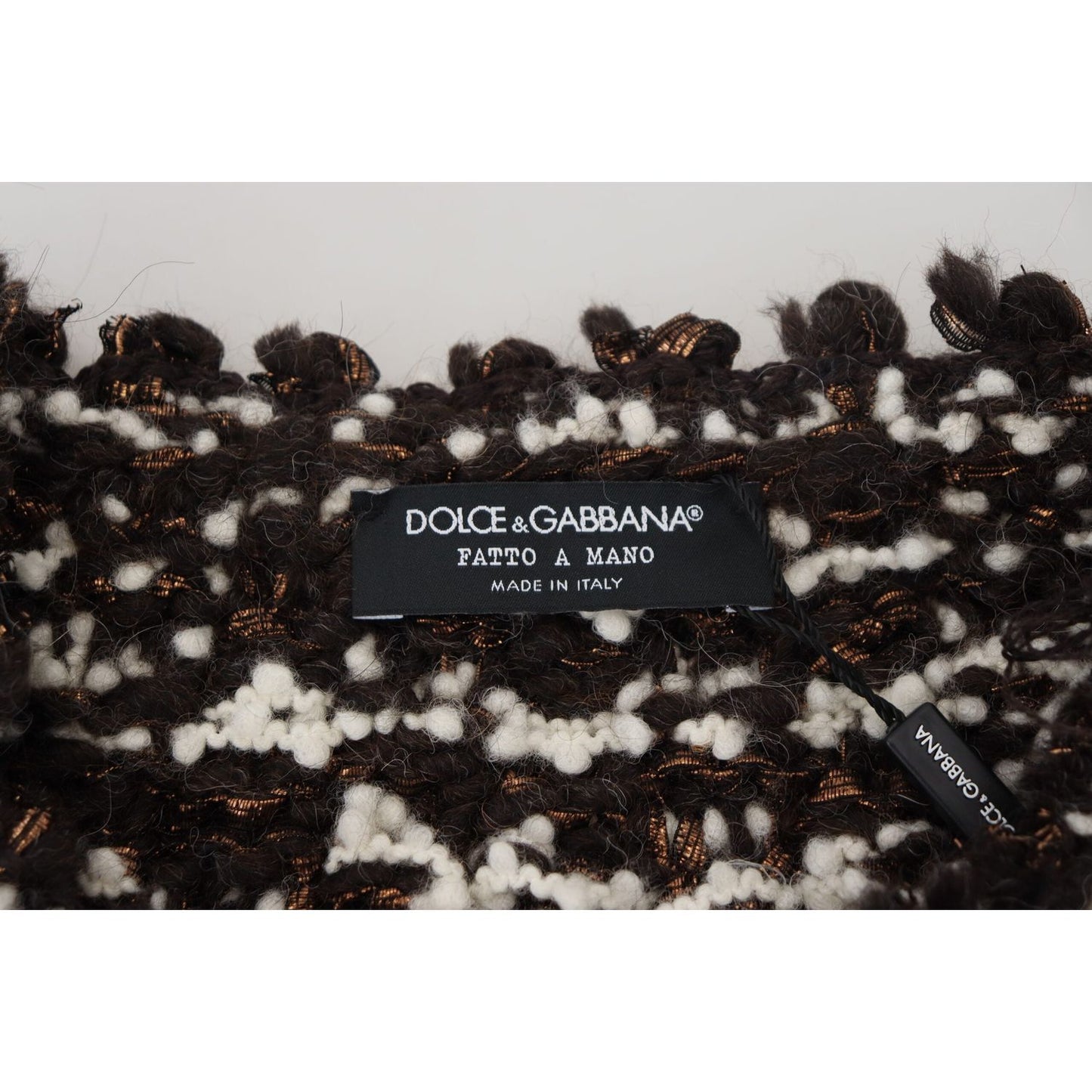 Dolce & Gabbana Elegant Bronze Knit Pullover Sweater Dolce & Gabbana