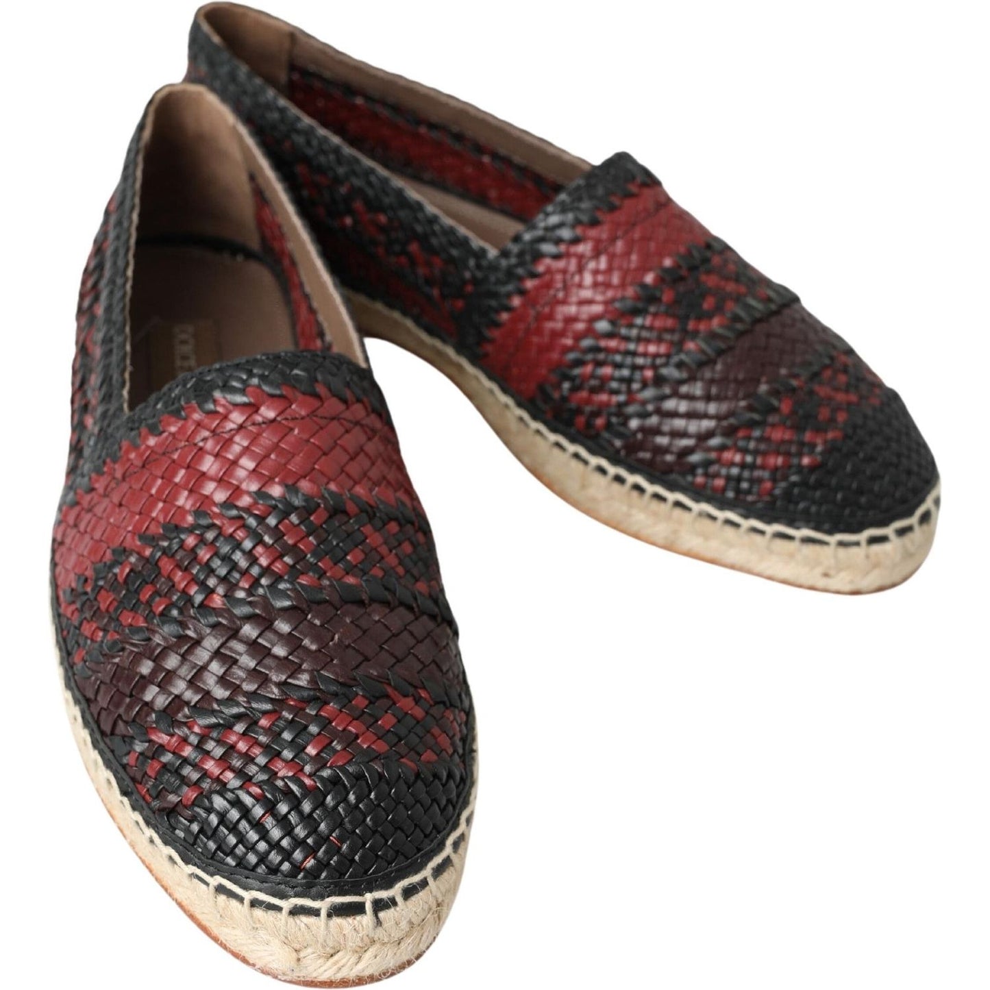 Dolce & Gabbana Elegant Woven Leather Espadrilles Dolce & Gabbana